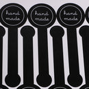 20 Sheets Sealing Sticker - Black Lollipop Sealing Sticker Â– Hand Made Sticker/Hand Made Adhesive Label for Hand Made Products