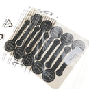 20 Sheets Sealing Sticker - Black Lollipop Sealing Sticker Â– Hand Made Sticker/Hand Made Adhesive Label for Hand Made Products