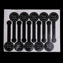 20 Sheets Sealing Sticker - Black Lollipop Sealing Sticker Â– Hand Made Sticker/Hand Made Adhesive Label for Hand Made Products