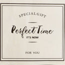 10 Sheets Perfect Time Printed Gift Bag Box Packaging Label Stickers Beige for Decoration