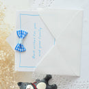 10 Piece Mini Birthday Card Wedding Invitation Thanks Greeting Card with Bowknot Random Color
