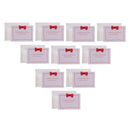10 Piece Mini Birthday Card Wedding Invitation Thanks Greeting Card with Bowknot Random Color