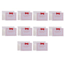 10 Piece Mini Birthday Card Wedding Invitation Thanks Greeting Card with Bowknot Random Color