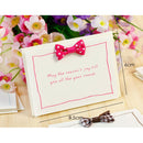 10 Piece Mini Birthday Card Wedding Invitation Thanks Greeting Card with Bowknot Random Color