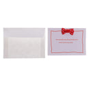 10 Piece Mini Birthday Card Wedding Invitation Thanks Greeting Card with Bowknot Random Color