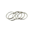 100 Pieces Steel Key Rings Chains 0.7x18mm Split Ring Hoop Pendant Chain Double Loop for Crystal Garland,Necklaces, Keys, Jewelry Making and Craft Findings
