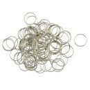 100 Pieces Steel Key Rings Chains 0.7x18mm Split Ring Hoop Pendant Chain Double Loop for Crystal Garland,Necklaces, Keys, Jewelry Making and Craft Findings