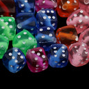 50 Pieces Mixed Transparent Acrylic Dice Spacer Beads 8x8mm for Jewelry Making & Kids DIY Beaded Craft Necklace Bracelet Handmade Accessories