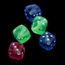 50 Pieces Mixed Transparent Acrylic Dice Spacer Beads 8x8mm for Jewelry Making & Kids DIY Beaded Craft Necklace Bracelet Handmade Accessories