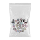 20 Piece Assorted Printed 2 Holes Wooden Buttons for Scrapbooking Craft 30mm