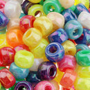 200 Pieces Mixed Colors Glass Beads Loose Bead for DIY Jewelry Beads Accessories 8 mm