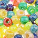 200 Pieces Mixed Colors Glass Beads Loose Bead for DIY Jewelry Beads Accessories 8 mm