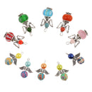 10 Pieces Mixed 21x30mm Angel Wing Charms Pendants Faceted Acrylic Heart Beads Clay Beads Alloy Butterfly Wings fit Necklace Earring Bracelet Crafts DIY Findings
