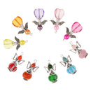 10 Pieces Mixed Silver Angel Butterfly Wings Charms Pendants Faceted Beads