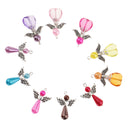 10 Pieces Mixed Silver Angel Wing Beads Charms Pendant DIY Jewelry Findings