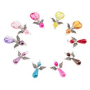 10 Pieces Mixed Silver Angel Wing Beads Charms Pendant DIY Jewelry Findings