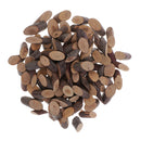 100 Pieces 2cm Oval Shapes Wooden Natural Wood Slices Log Discs with Tree Barks Rustic Wedding Centerpieces Embellishment Gift Decorative Favors