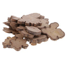 20 Pieces Natural Rustic Wood Slices Irregular Wood Shapes Slabs 35mm Rustic Tree Bark Slice for Outdoor Country Wedding Table Centerpiece