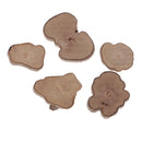 20 Pieces Natural Rustic Wood Slices Irregular Wood Shapes Slabs 35mm Rustic Tree Bark Slice for Outdoor Country Wedding Table Centerpiece