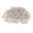 100 Pieces Heavy Duty Plastic Hard Wall Hooks Photo Picture Frame Hanging Hooks