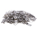 100 Pieces Sliver Large Ring Double Hole Picture Photo Frame Hanging Hangers 1.96 x 0.55