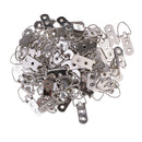 100 Pieces Sliver Large Ring Double Hole Picture Photo Frame Hanging Hangers 1.96 x 0.55