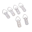 100 Pieces Sliver Large Ring Double Hole Picture Photo Frame Hanging Hangers 1.96 x 0.55
