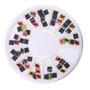 3D Nail Art Tip Rhinestone Decoation Shiny Your Nail Glitter Multidimensional Iridescence AB Color Bright Manicure Tips Tools Multi Use for Phone Case/Shoes/Bag/Scrapbook/Card