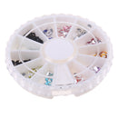 12Colors Nail Art Flatback Pearls Decor Beads DIY Scrapbooking Crafts Supply