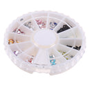 12Colors Nail Art Flatback Pearls Decor Beads DIY Scrapbooking Crafts Supply