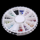 12Colors Nail Art Flatback Pearls Decor Beads DIY Scrapbooking Crafts Supply