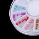 12 Colors Nail Art Flatback Pearls Manicure Beads DIY Scrapbooking Crafts
