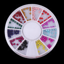 12 Colors Nail Art Flatback Pearls Manicure Beads DIY Scrapbooking Crafts