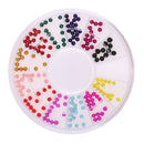 12 Colors Nail Art Flatback Pearls Manicure Beads DIY Scrapbooking Crafts