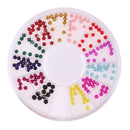 12 Colors Nail Art Flatback Pearls Manicure Beads DIY Scrapbooking Crafts