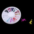 12 Colors Nail Art Flatback Pearls Manicure Beads DIY Scrapbooking Crafts