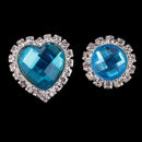 10 Pieces Round Heart Faceted Acrylic Rhinestone Flatback Buttons Scrapbooking Embellishments