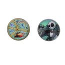 10 Pieces 18 mm Mixed Pattern Snaps Buttons Decorative Buttons for DIY Jewelry Findings