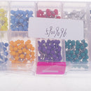 A Box of 500 Pieces Round Beads Head Push Pins Office Drawing Pins Map Mark Thumbtacks