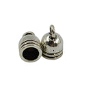 100 Pieces Bell Shape Cord End Caps Stopper Findings for DIY Bracelet Necklace Jewelry 5mm