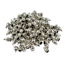 100 Pieces Bell Shape Cord End Caps Stopper Findings for DIY Bracelet Necklace Jewelry 5mm