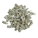 50 Pieces Bell Shape Cord End Caps Stopper Findings for DIY Bracelet Necklace Jewelry 4mm