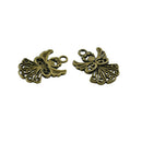 50 Piece Alloy Hollow Angel Shape Pendants Charms for Jewelry Making Accessories