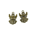 50 Piece Alloy Hollow Angel Shape Pendants Charms for Jewelry Making Accessories