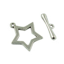 30 Sets Star OT Toggle Clasps Tibetan Silver Clasp Connector Jewellry DIY Craft