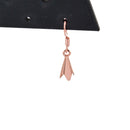 10 Pieces Jewelry Components Rose Gold DIY Beadings Findings Earring Hooks with Flower Cups Earwire Fittings For Beads Crystals Pearls Rhinestones