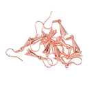 10 Pieces Jewelry Components Rose Gold DIY Beadings Findings Earring Hooks with Flower Cups Earwire Fittings For Beads Crystals Pearls Rhinestones