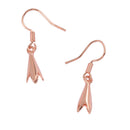 10 Pieces Jewelry Components Rose Gold DIY Beadings Findings Earring Hooks with Flower Cups Earwire Fittings For Beads Crystals Pearls Rhinestones