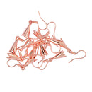 10 Pieces Jewelry Components Rose Gold DIY Beadings Findings Earring Hooks with Flower Cups Earwire Fittings For Beads Crystals Pearls Rhinestones