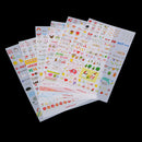 6 Sheets Self Adhesive Sticker Sticky for DIY Journal Diary Planner Decor